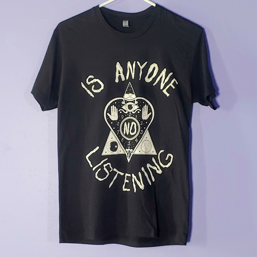 Is Anyone Listening black ouija tee